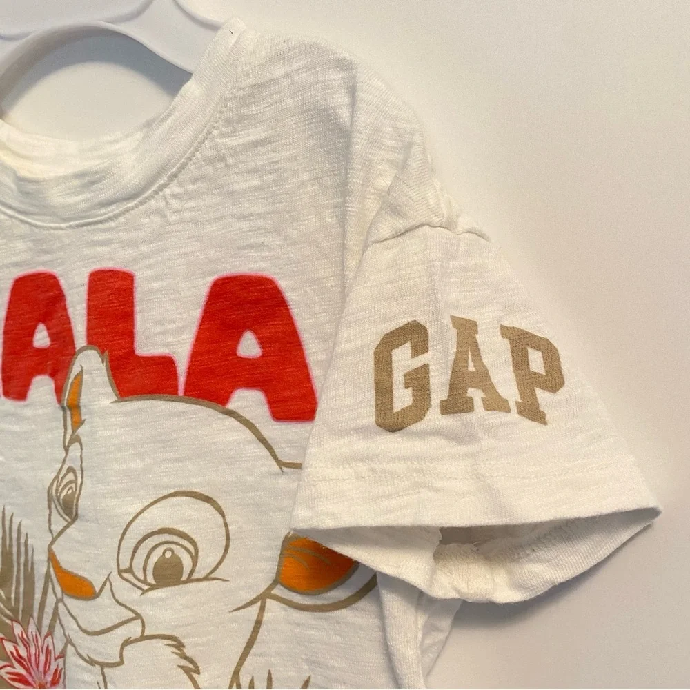 Baby Gap Disney Lion King Nala Graphic Short Sleeve T-Shirt White Size 2T